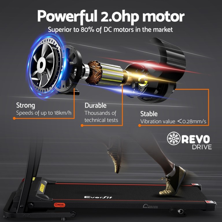 everfit treadmill electric home gym fitness exercise machine incline 400mm everfit treadmill electric home gym fitness exercise machine incline 400mm