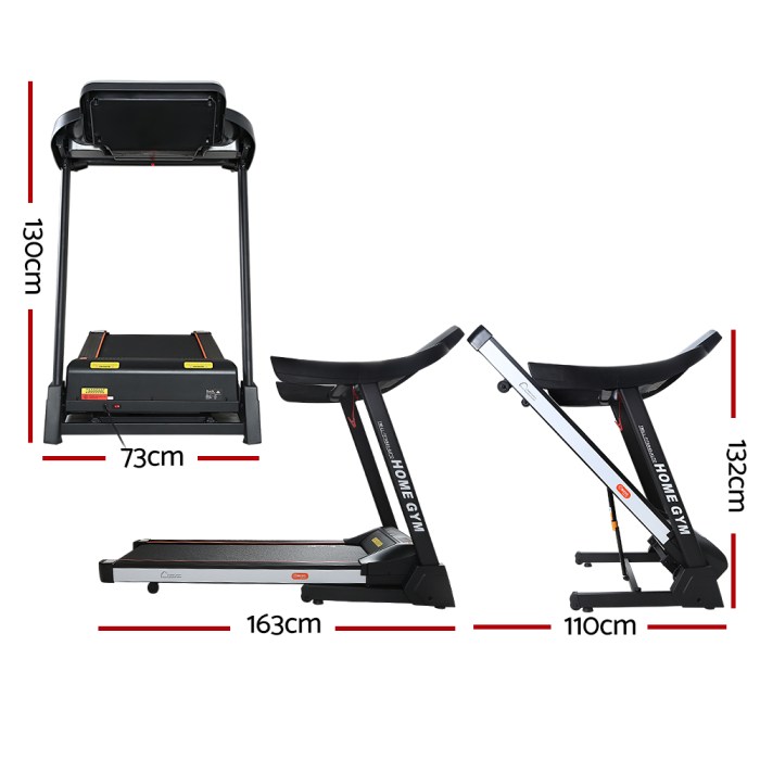 everfit treadmill electric auto level incline home gym fitness exercise 450mm everfit treadmill electric auto level incline home gym fitness exercise 450mm
