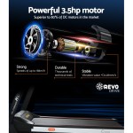 everfit treadmill electric auto level incline home gym fitness exercise 450mm