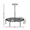 everfit 48inch hexagon fitness trampoline rebounder adjustable handrail green everfit 48inch hexagon fitness trampoline rebounder adjustable handrail green