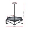 everfit fitness foldable trampoline rebounder adjustable handle indoor exercise black everfit fitness foldable trampoline rebounder adjustable handle indoor exercise black