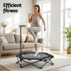 everfit fitness foldable trampoline rebounder adjustable handle indoor exercise black everfit fitness foldable trampoline rebounder adjustable handle indoor exercise black