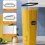 airtight food storage containers with lids, 24 pcs kitchen and pantry organization canisters, bpa free, pvc free, food grade plastic leak proof jars for cereal, flour, sugar, extra 24 labels & marker airtight food storage containers with lids, 24 pcs kitchen and pantry organization canisters, bpa free, pvc free, food grade plastic leak proof jars for cereal, flour, sugar, extra 24 labels & marker