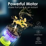 portable blender with 360w motor – wireless 24oz juicer, usb c rechargeable, self cleaning, 6 blade, bpa free (black) | other colors available in store