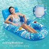 inflatable pool lounger float with backrest & cup holders – u shaped floating chair for pool, lake, beach (blue) inflatable pool lounger float with backrest & cup holders – u shaped floating chair for pool, lake, beach (blue)