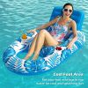 inflatable pool lounger float with backrest & cup holders – u shaped floating chair for pool, lake, beach (blue) inflatable pool lounger float with backrest & cup holders – u shaped floating chair for pool, lake, beach (blue)