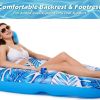 inflatable pool lounger float with backrest & cup holders – u shaped floating chair for pool, lake, beach (blue) inflatable pool lounger float with backrest & cup holders – u shaped floating chair for pool, lake, beach (blue)