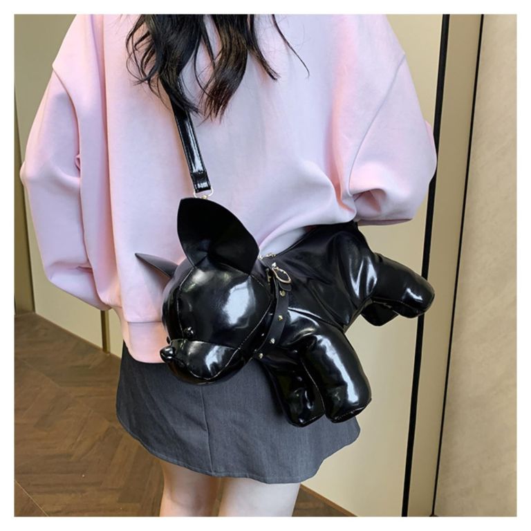 french bulldog shaped bag – cute animal crossbody shoulder bag with adjustable strap, pu leather dog backpack for women, fashion statement accessory (black) french bulldog shaped bag – cute animal crossbody shoulder bag with adjustable strap, pu leather dog backpack for women, fashion statement accessory (black)