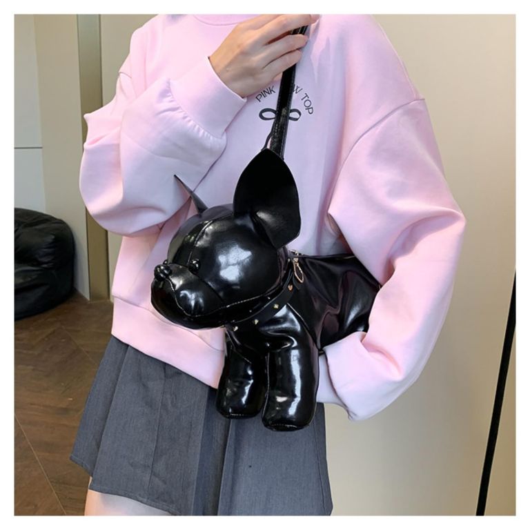 french bulldog shaped bag – cute animal crossbody shoulder bag with adjustable strap, pu leather dog backpack for women, fashion statement accessory (black) french bulldog shaped bag – cute animal crossbody shoulder bag with adjustable strap, pu leather dog backpack for women, fashion statement accessory (black)