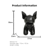 french bulldog shaped bag – cute animal crossbody shoulder bag with adjustable strap, pu leather dog backpack for women, fashion statement accessory (red)