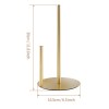 stainless steel double pole paper towel holder gold