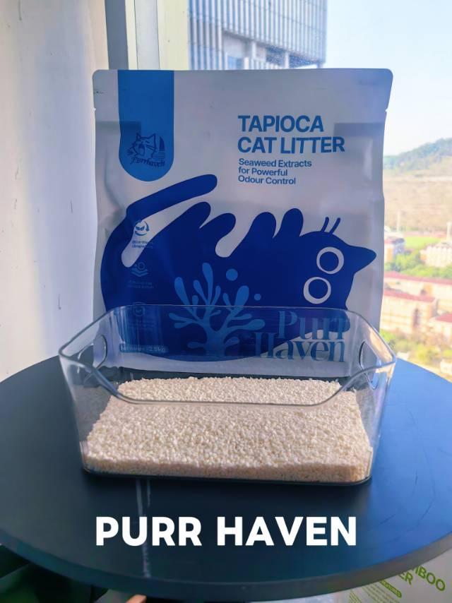purr haven tapioca cat litter | 10 carton | 6 packs per carton | 2.5kg per pack purr haven tapioca cat litter | 10 carton | 6 packs per carton | 2.5kg per pack