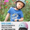 outdoor master youth & kids bike helmet adjustable multi sports skateboard helmet with removable liners for balance bike, toddler scooter, one wheel hoverboard blue pink gradient small