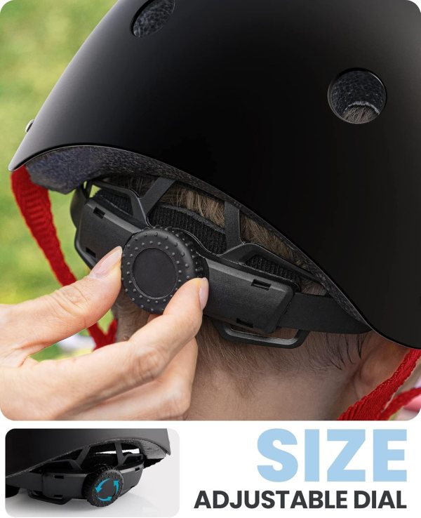 outdoormaster youth & kids bike helmet adjustable multi sports skateboard helmet with removable liners for balance bike, toddler scooter, one wheel hoverboard black red large outdoormaster youth & kids bike helmet adjustable multi sports skateboard helmet with removable liners for balance bike, toddler scooter, one wheel hoverboard black red large