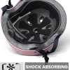 outdoormaster youth & kids bike helmet adjustable multi sports skateboard helmet with removable liners for balance bike, toddler scooter, one wheel hoverboard light pink medium
