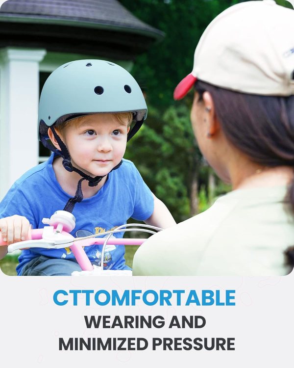 outdoormaster youth & kids bike helmet adjustable multi sports skateboard helmet with removable liners for balance bike, toddler scooter, one wheel hoverboard mint green medium