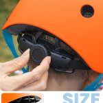 outdoormaster youth & kids bike helmet adjustable multi sports skateboard helmet with removable liners for balance bike, toddler scooter, one wheel hoverboard orange large