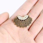 enamel pins rbg dissent collar pin & female justice brooch enamel pins rbg dissent collar pin & female justice brooch