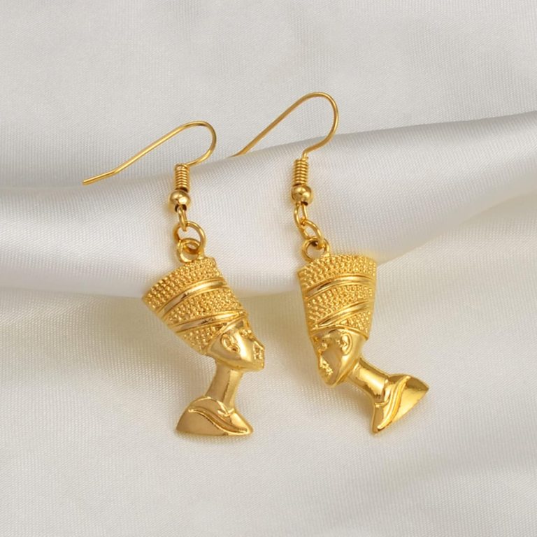 egyptian queen ear hoop earrings ethnic women nefertiti larger earrings vintage pattern unique country flag hip hop piercing drop for ladies, gold egyptian queen ear hoop earrings ethnic women nefertiti larger earrings vintage pattern unique country flag hip hop piercing drop for ladies, gold