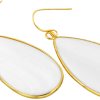 natural stone ear hook women earrings fashion white shell long drop earrings hook up classic ins style personalized jewelry for mother's day elegant gift