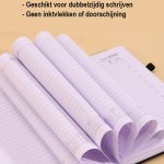2026 daily planner – 2026 adult agenda – 1 day on 1 page – 365 day planner & notebook – 14.0*20.8cm – pink