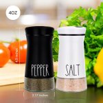 2 piece stainless steel with adjustable spout farmhouse style salt and pepper shaker 2 piece stainless steel with adjustable spout farmhouse style salt and pepper shaker