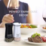 2 piece stainless steel with adjustable spout farmhouse style salt and pepper shaker 2 piece stainless steel with adjustable spout farmhouse style salt and pepper shaker
