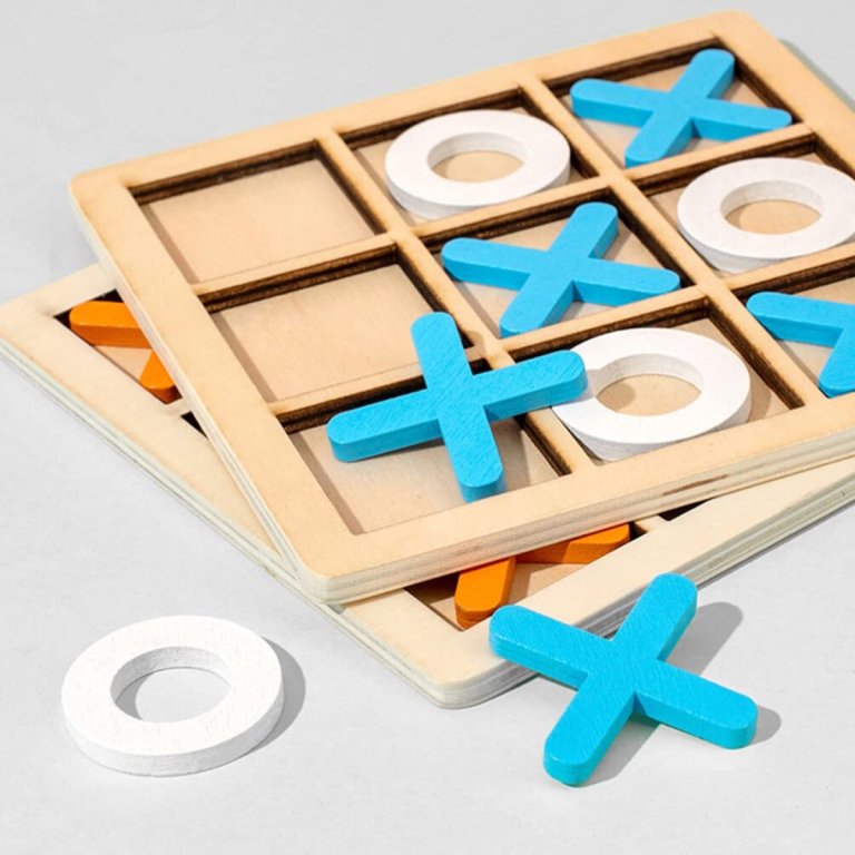 2 sets mini xo chess board game family kids puzzle game educational toys wooden board game table toys for children kids day birthday party