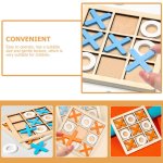 2 sets mini xo chess board game family kids puzzle game educational toys wooden board game table toys for children kids day birthday party