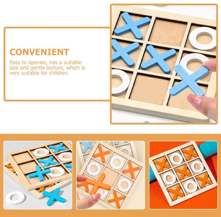 2 sets mini xo chess board game family kids puzzle game educational toys wooden board game table toys for children kids day birthday party