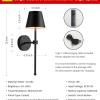 wireless wall lamps 2 pack, led lamps with rechargeable battery, stepless dimmable with remote control wireless wall lamps 2 pack, led lamps with rechargeable battery, stepless dimmable with remote control