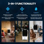 polycool 450w 80l evaporative air cooler, commercial grade, remote control, fan polycool 450w 80l evaporative air cooler, commercial grade, remote control, fan