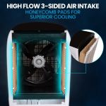 polycool 450w 80l evaporative air cooler, commercial grade, remote control, fan polycool 450w 80l evaporative air cooler, commercial grade, remote control, fan