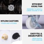 polycool 450w 80l evaporative air cooler, commercial grade, remote control, fan polycool 450w 80l evaporative air cooler, commercial grade, remote control, fan
