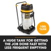 unimac 100l 2400w wet and dry vacuum cleaner, heavy duty dual copper motors, accessory set, for workshop car carpet unimac 100l 2400w wet and dry vacuum cleaner, heavy duty dual copper motors, accessory set, for workshop car carpet
