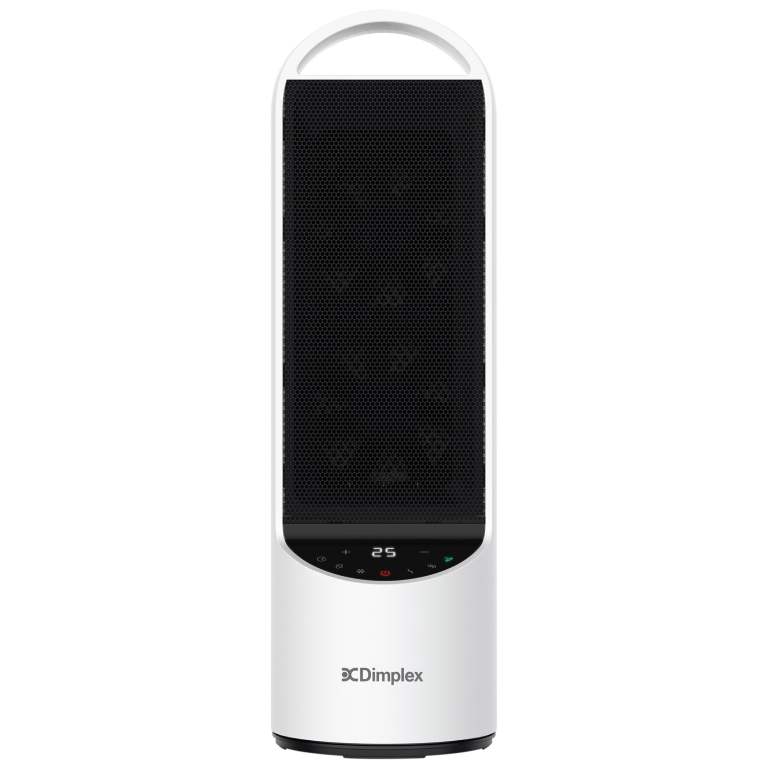 dimplex 2kw personal dc digital ceramic heater in black and white
