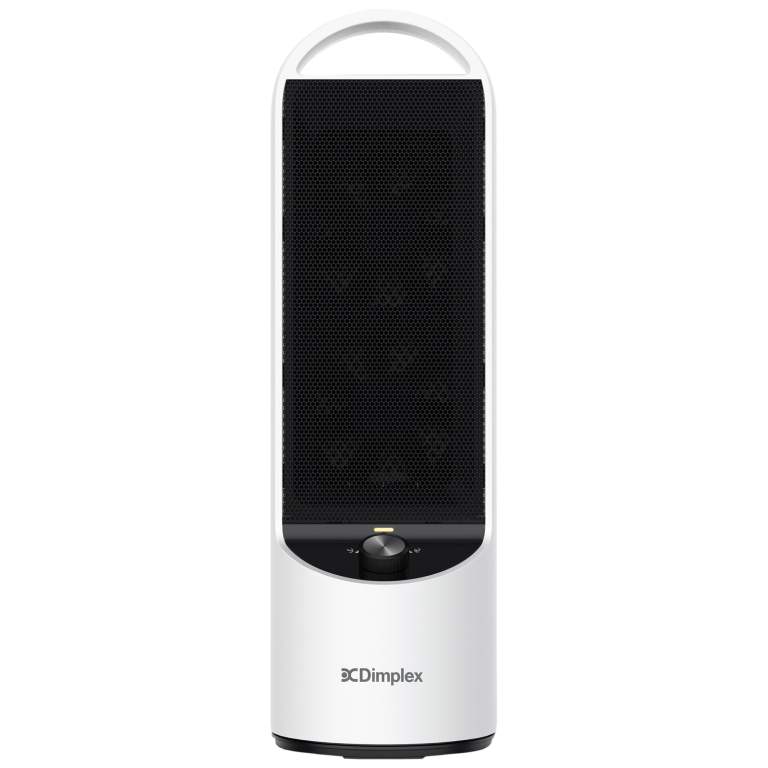 dimplex 2kw personal dc ceramic heater in black and white