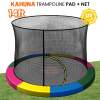 kahuna 14ft trampoline pad and net rainbow kahuna 14ft trampoline pad and net rainbow