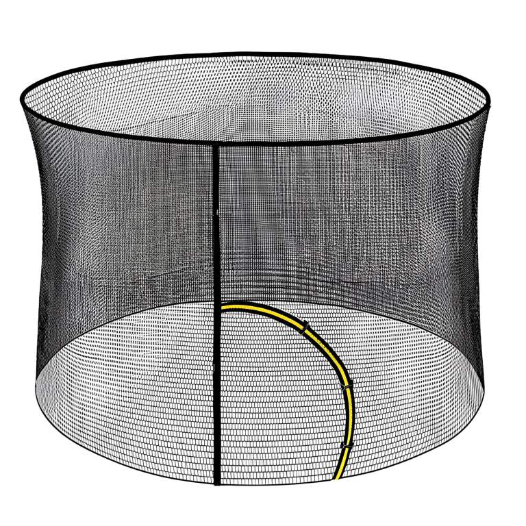 kahuna 16ft trampoline pad and net green