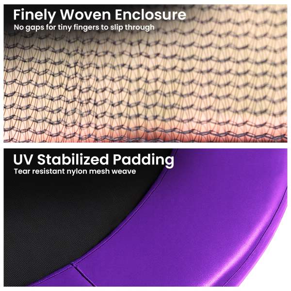 kahuna 16ft trampoline pad and net purple kahuna 16ft trampoline pad and net purple