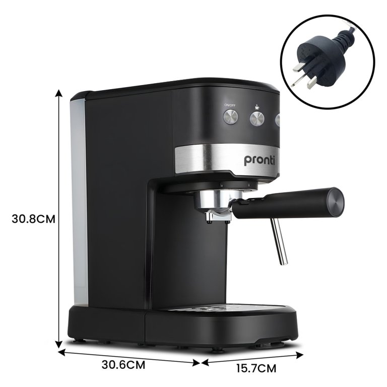pronti breakfast set with rose gold kettle & toaster with 1.2l espresso machine black pronti breakfast set with rose gold kettle & toaster with 1.2l espresso machine black