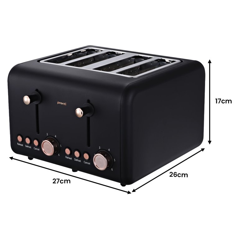 pronti breakfast set with rose gold kettle & toaster with 1.2l espresso machine black pronti breakfast set with rose gold kettle & toaster with 1.2l espresso machine black