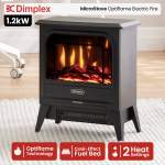 dimplex 1.2kw microstove optiflame portable electric fire stove