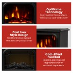 dimplex 1.2kw microstove optiflame portable electric fire stove