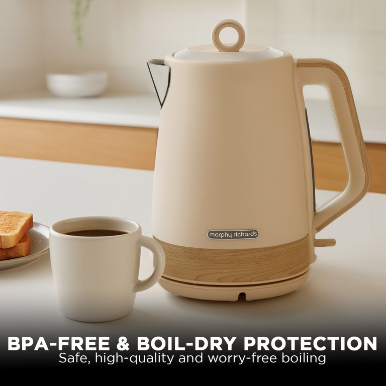 morphy richards 1.7l electric kettle essence scandi swivel base boil dry protection