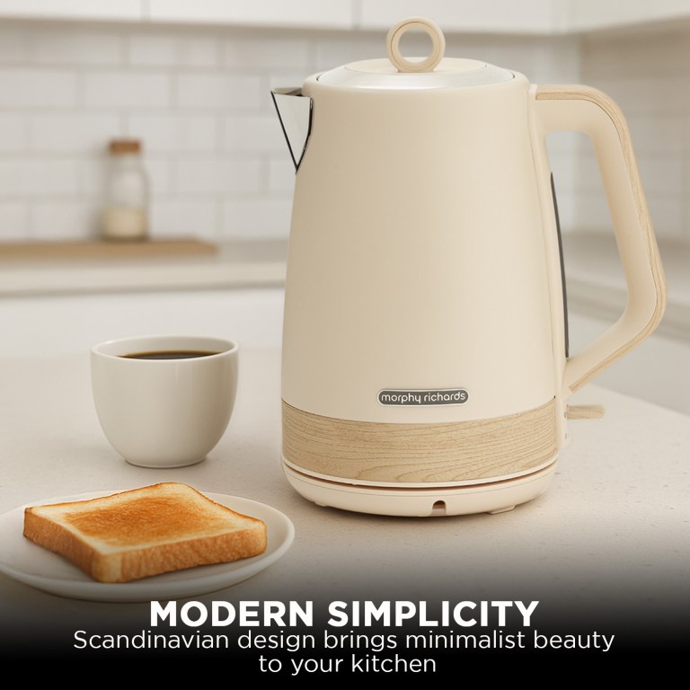 morphy richards 1.7l electric kettle essence scandi swivel base boil dry protection
