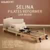 powertrain selina pilates reformer machine wooden folding multifunctional home gym equipment with jumpboard & sitting box oak beige powertrain selina pilates reformer machine wooden folding multifunctional home gym equipment with jumpboard & sitting box oak beige