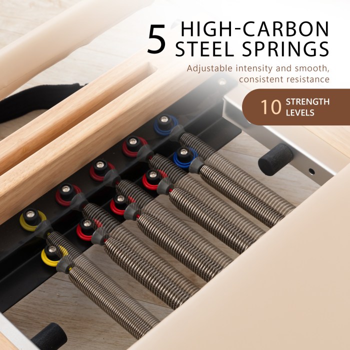 powertrain selina pilates reformer machine wooden folding multifunctional home gym equipment with jumpboard & sitting box oak beige powertrain selina pilates reformer machine wooden folding multifunctional home gym equipment with jumpboard & sitting box oak beige