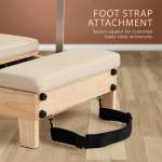 powertrain selina pilates reformer machine wooden folding multifunctional home gym equipment with jumpboard & sitting box oak beige powertrain selina pilates reformer machine wooden folding multifunctional home gym equipment with jumpboard & sitting box oak beige