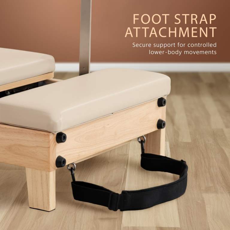 powertrain selina pilates reformer machine wooden folding multifunctional home gym equipment with jumpboard & sitting box oak beige powertrain selina pilates reformer machine wooden folding multifunctional home gym equipment with jumpboard & sitting box oak beige